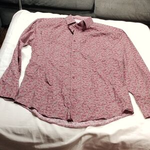 Steel & Jelly men's paisley long sleeved button down shirt size XL